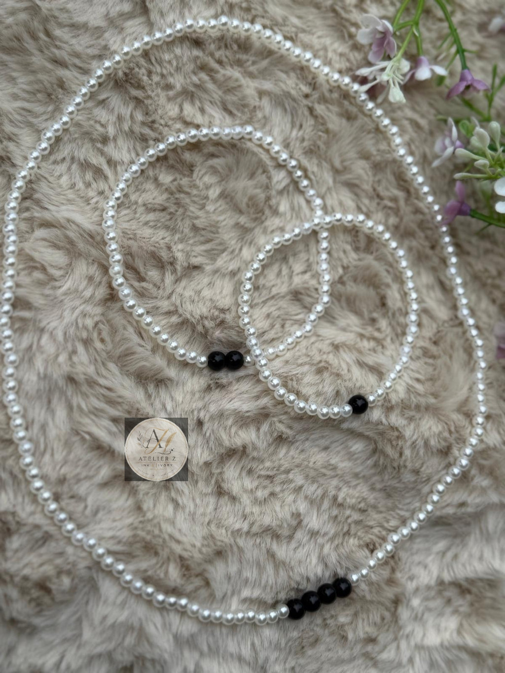 Pearl Harmony 3-Piece Jewelry Set | Necklace, Bracelet & Anklet