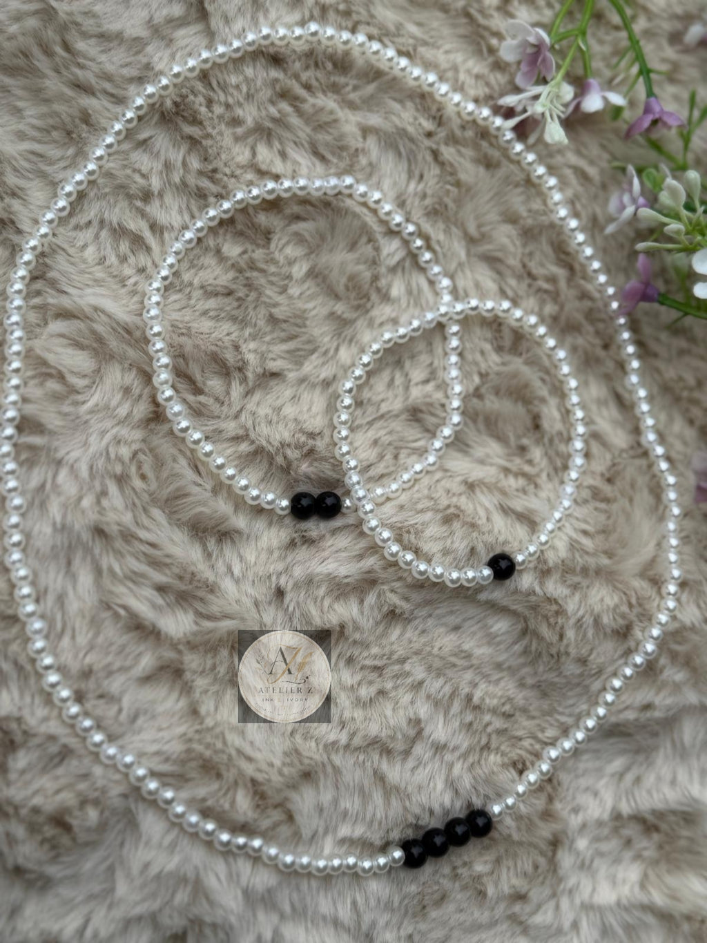 Pearl Harmony 3-Piece Jewelry Set | Necklace, Bracelet & Anklet