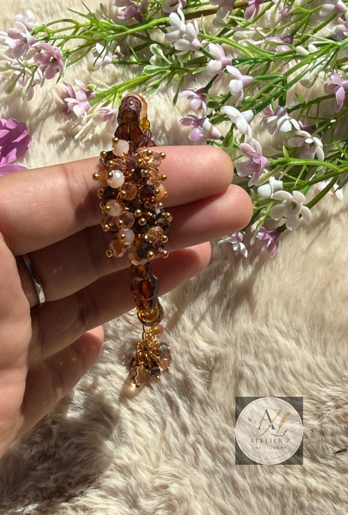 Caramel Cuddle | Cluster Bead Bracelet